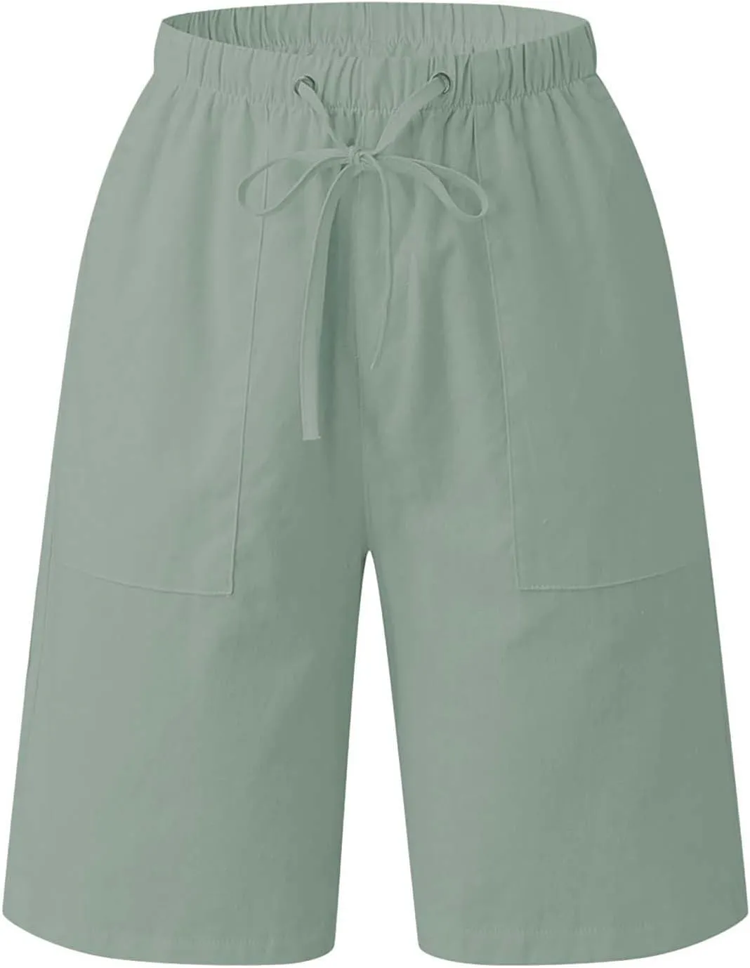 Mens Dressy Casual Shorts Summer Loose Fit Lightweight Plus Size Drawstring Sports Pants Solid Combat Leisure Vacation Shorts