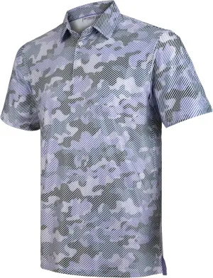 Men's Golf Shirts Short Sleeve Moisture Wicking Print Patterns Collared Performance Polo Golf Shirts for Men Dry Fit
