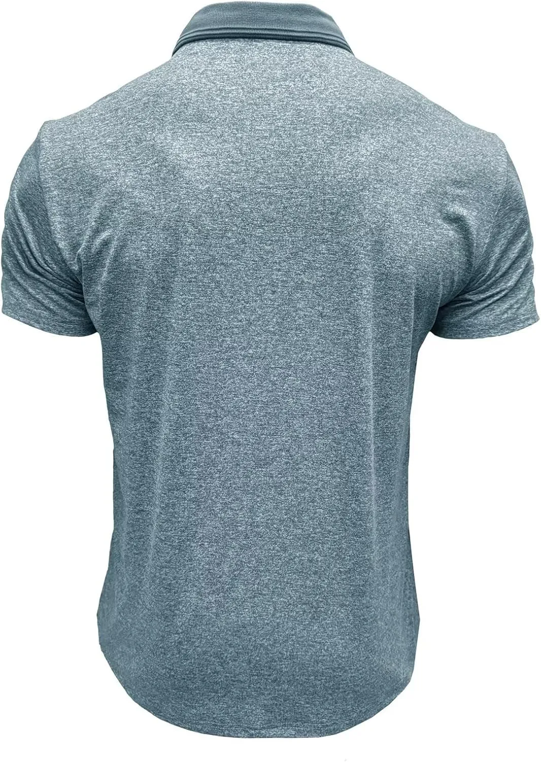Men's Polo Shirts Short Sleeve Golf Polo Moisture Wicking Heather Tipped Casual Collared Shirts