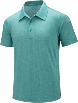 Mens Summer Casual Short Sleeve T-Shirts Golf Tshirts Quick Dry Work Polos Shirt Pullover Tops
