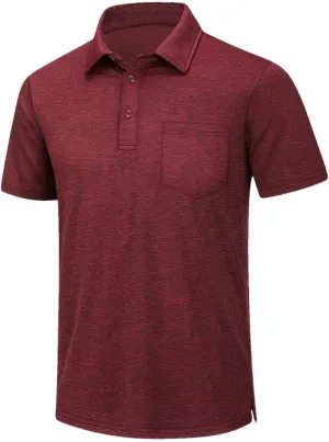 Mens Summer Quick Dry Lightweight T-Shirts Short Sleeve Golf Tennis Shirts Outdoor Running Sports Tops