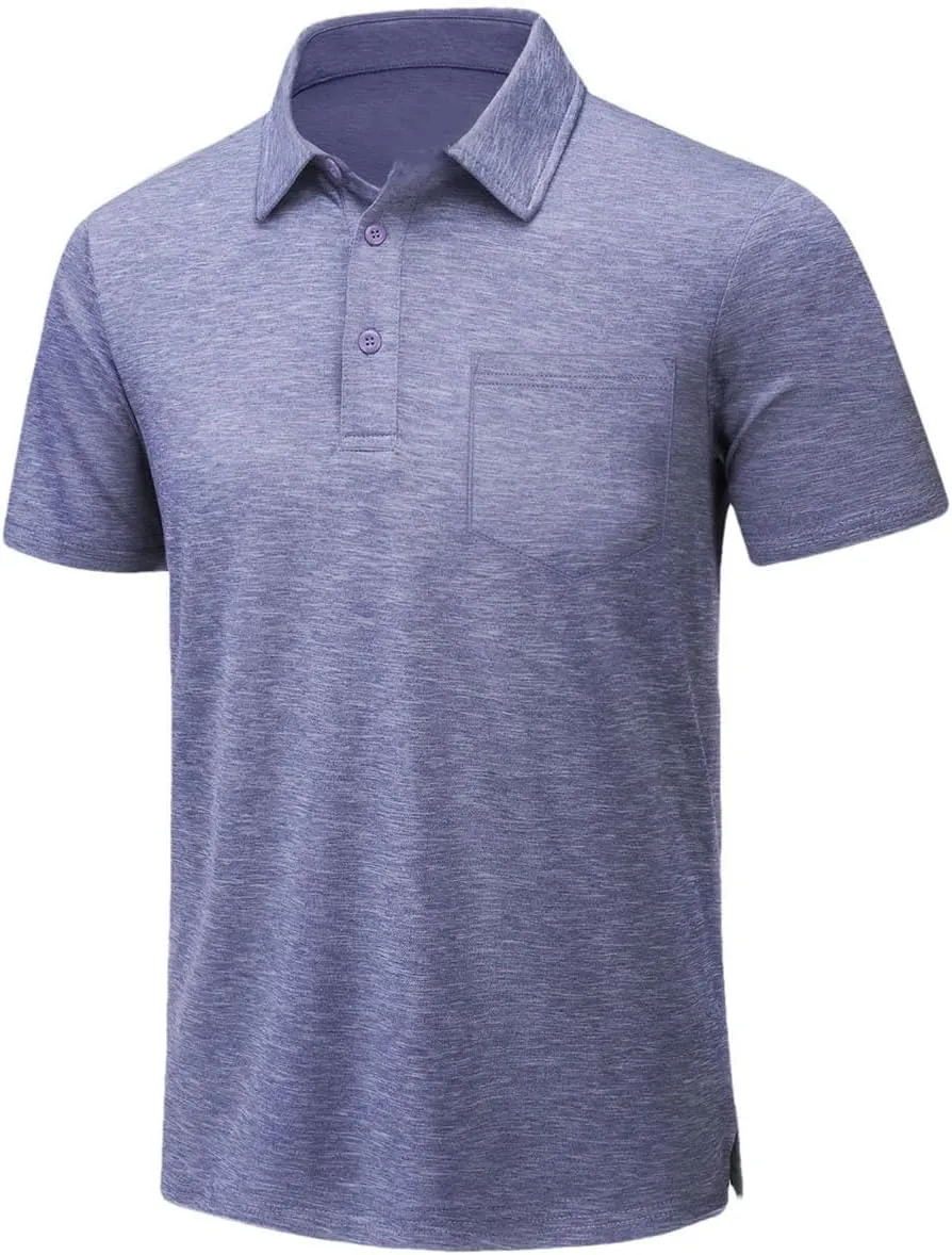 Mens Summer Quick Dry Lightweight T-Shirts Short Sleeve Golf Tennis Shirts Outdoor Running Sports Tops