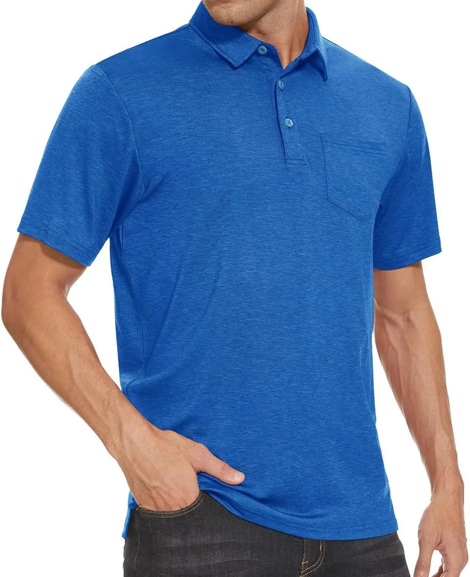 Mens Summer Quick Dry Lightweight T-Shirts Short Sleeve Golf Tennis Shirts Outdoor Running Sports Tops