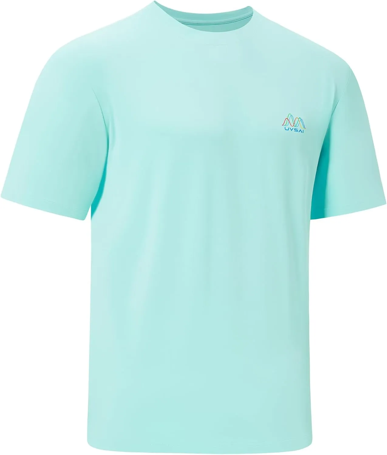 Mens UPF 50  Short Sleeve Shirt Permanent UV Sun Protection Performance Hiking Fishing T-Shirts