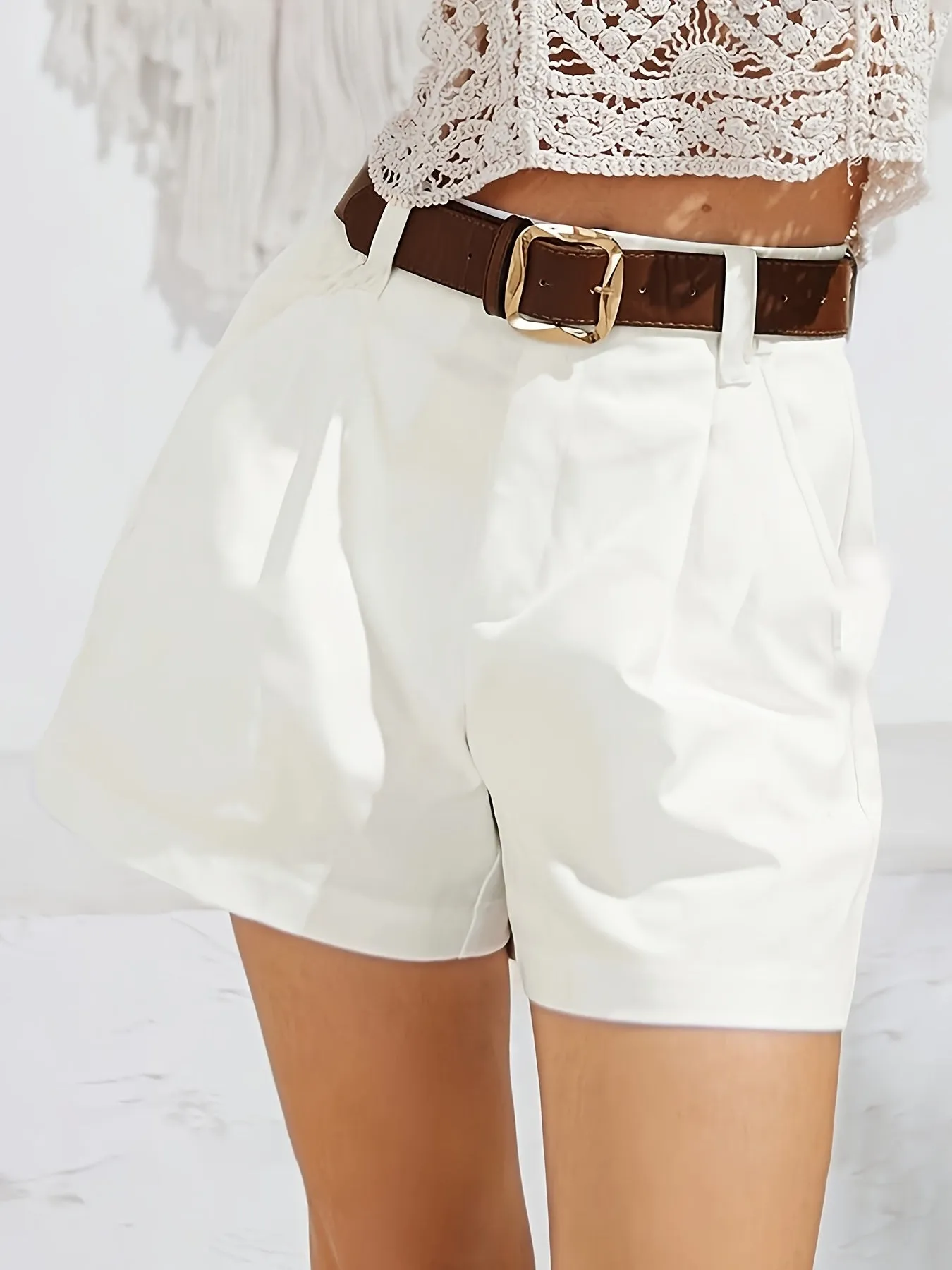 MLANIE - Chic High-Waist Shorts