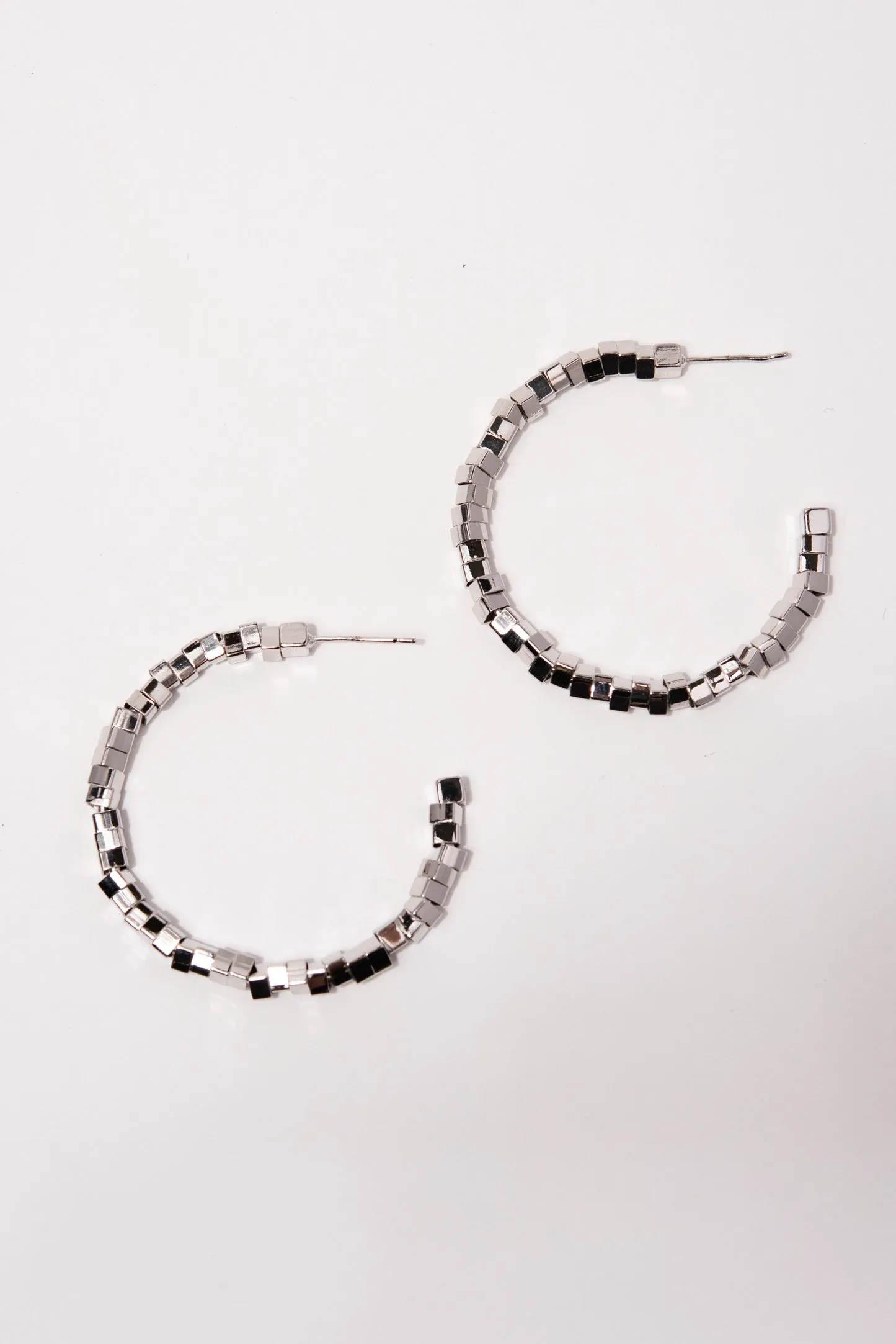 Molly Open Hoop Beaded Earrings