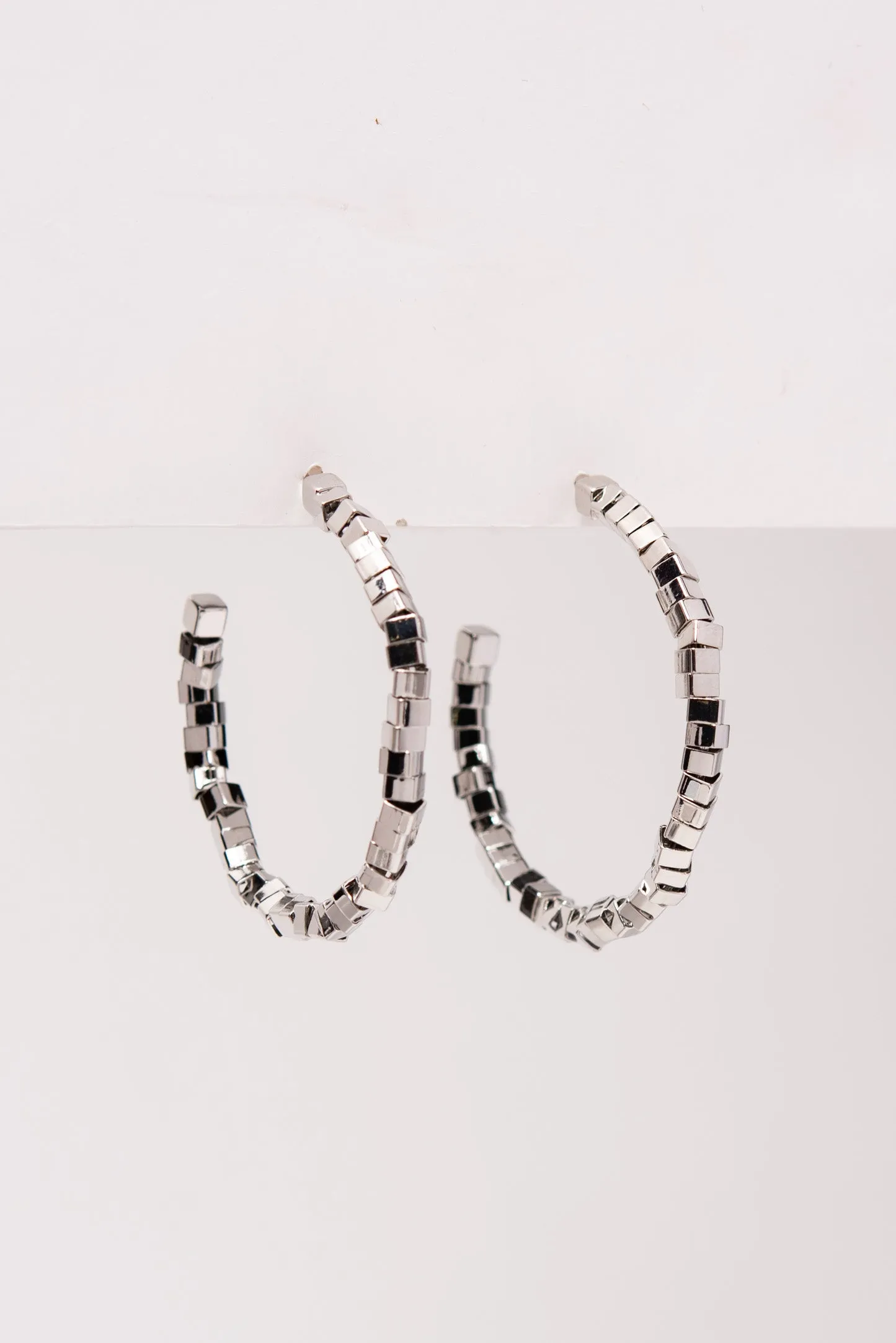 Molly Open Hoop Beaded Earrings
