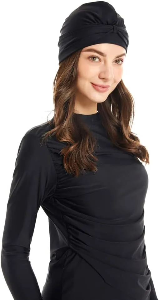Muslim Swimsuits for Women Long Sleeve Built-in Bra Swimming Tops   Swimming Pants   Hijab Burkini Full Cover Swimwear