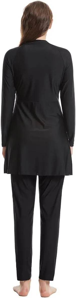Muslim Swimsuits for Women Long Sleeve Built-in Bra Swimming Tops   Swimming Pants   Hijab Burkini Full Cover Swimwear