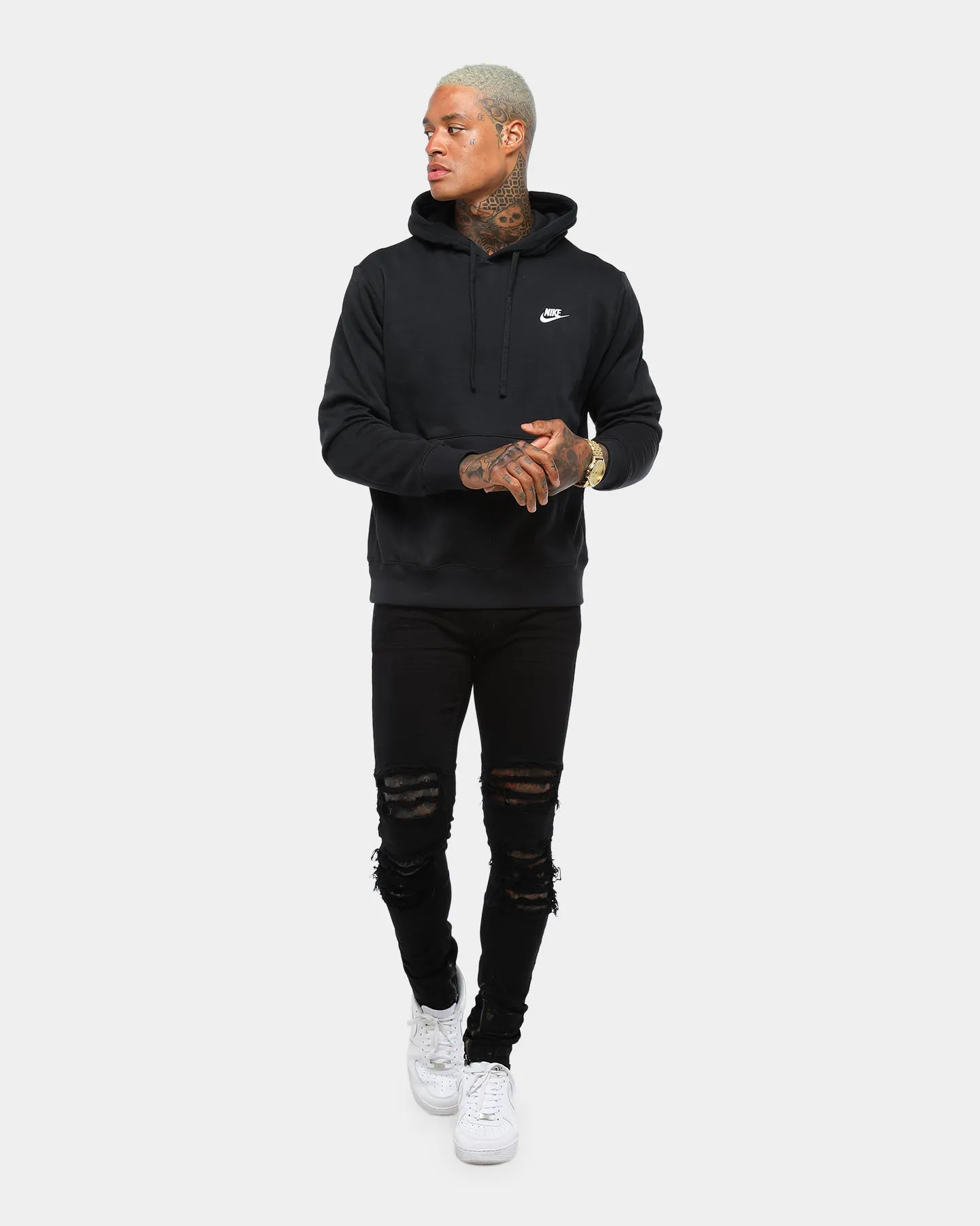 Nike Sportswear Club Fleece Pullover Hood Black