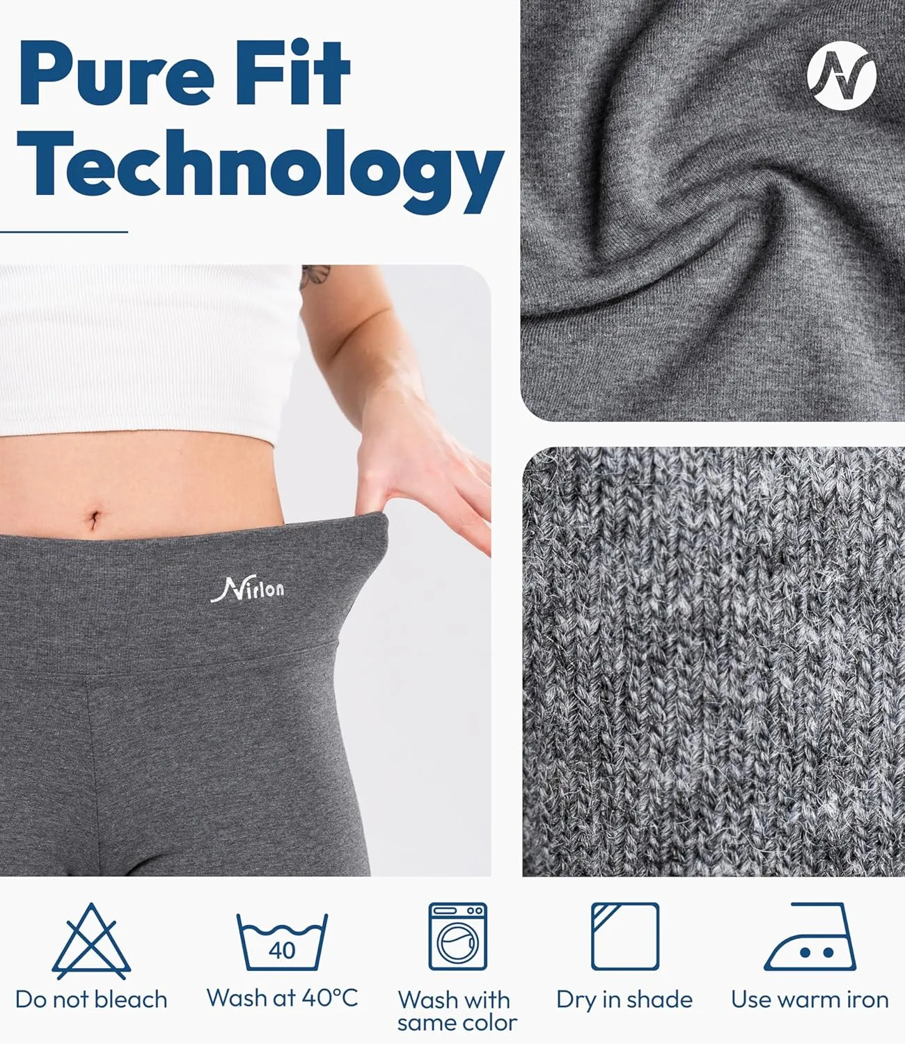 Nirlon Straight Leg Yoga Pants - Yoga Pants for Women Soft & Breathable Womens Leggings for Gym & Yoga Regular & Plus Size