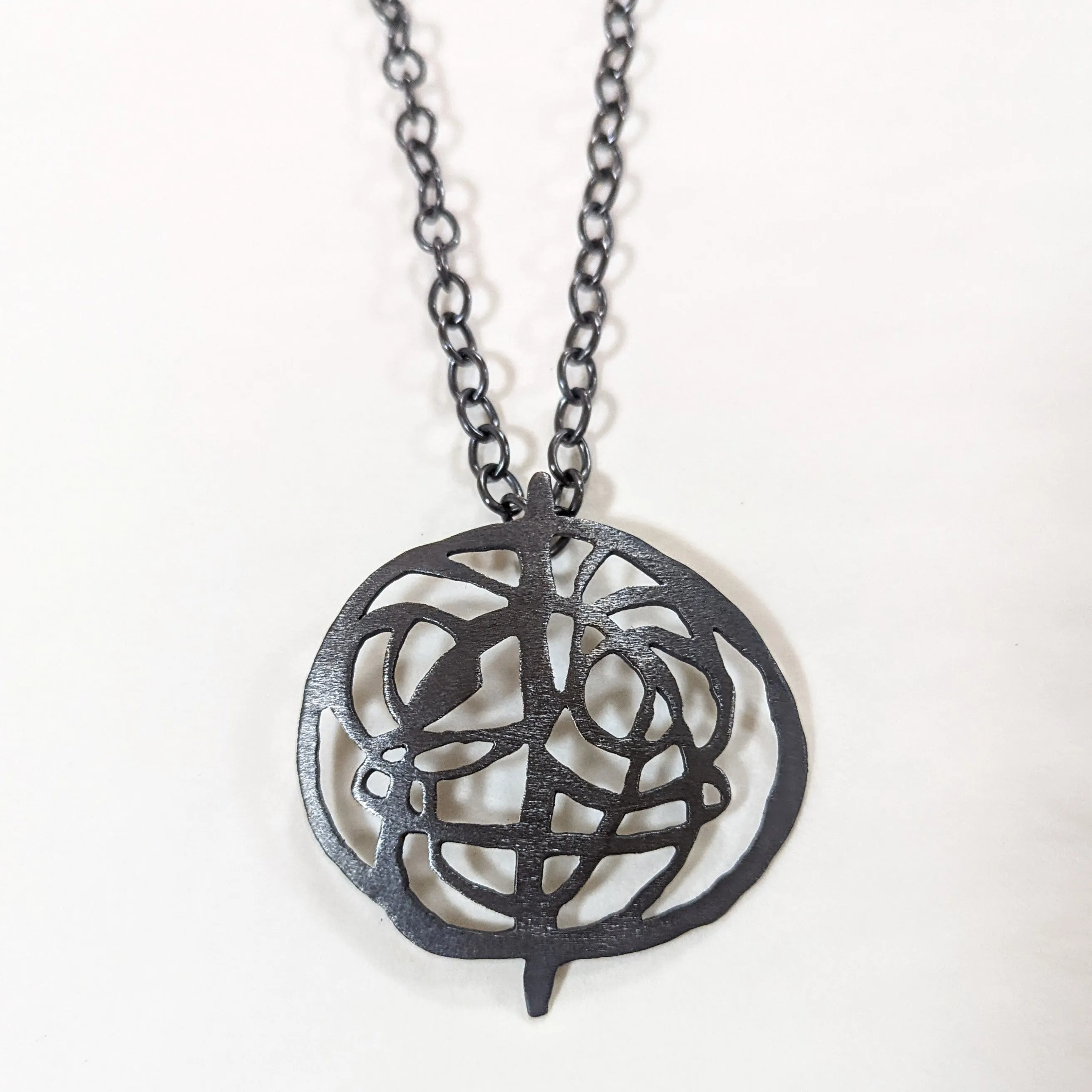 Organic Silver Pendant