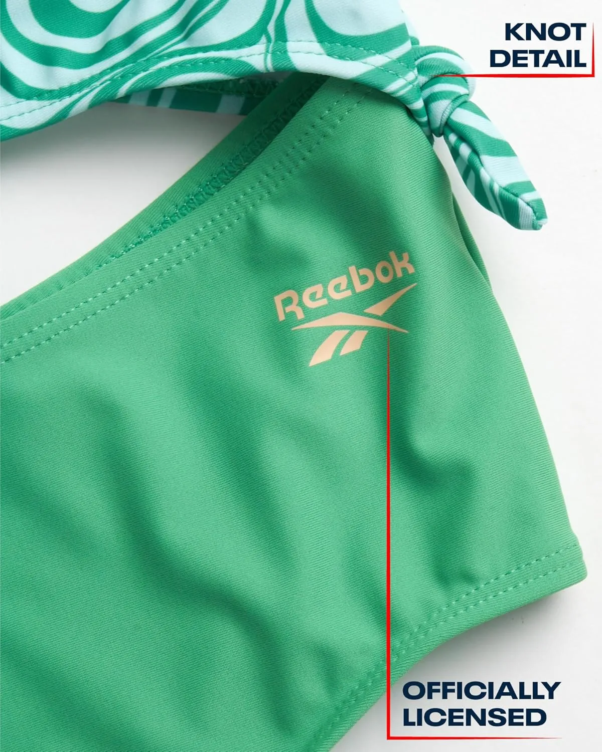 Reebok Girls' Bathing Suit Set - 3 Piece Quick Dry T-Shirt and Skirt with One Piece Cut Out Monokini Swimsuit - Swimwear Set