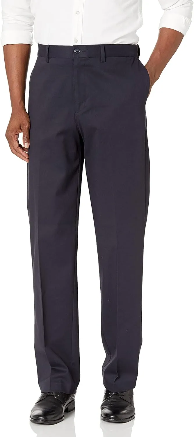 Savane Men's Ultimate Performance Stretch Chino Pants with Expandable Waist, Wrinkle Resistant (Available in Big & Tall)