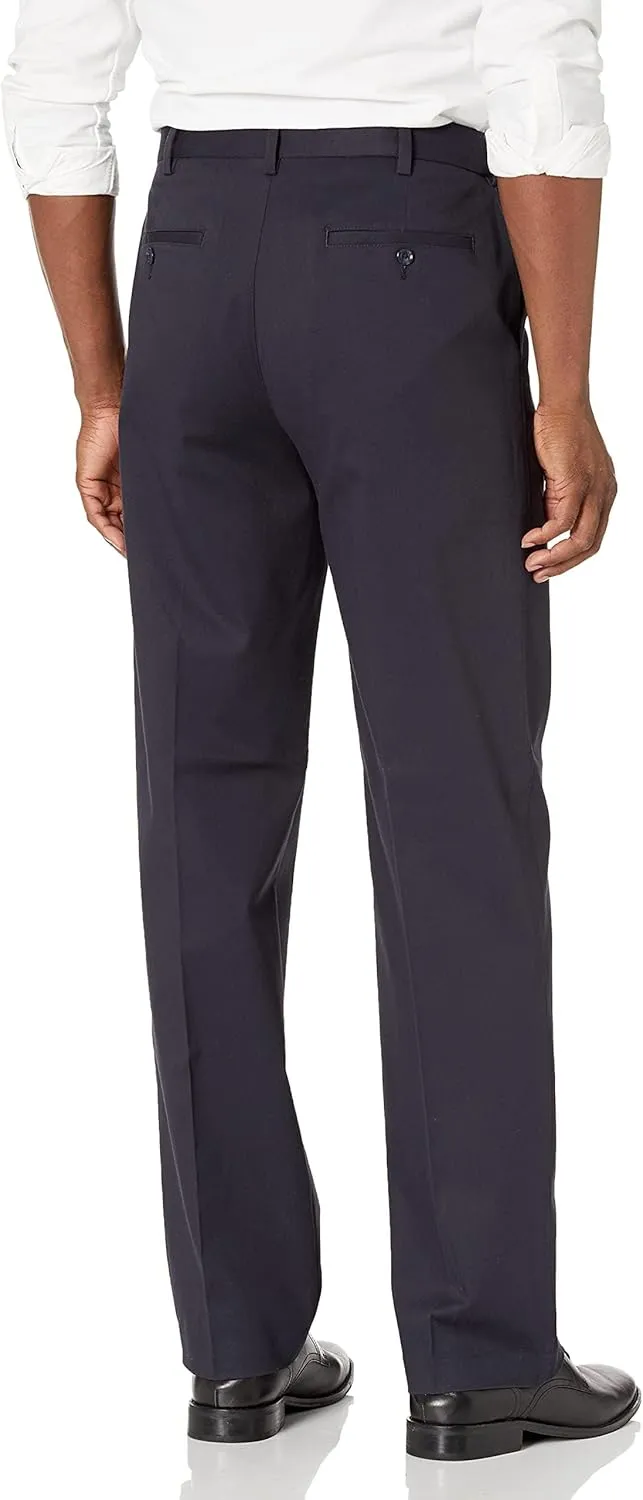 Savane Men's Ultimate Performance Stretch Chino Pants with Expandable Waist, Wrinkle Resistant (Available in Big & Tall)