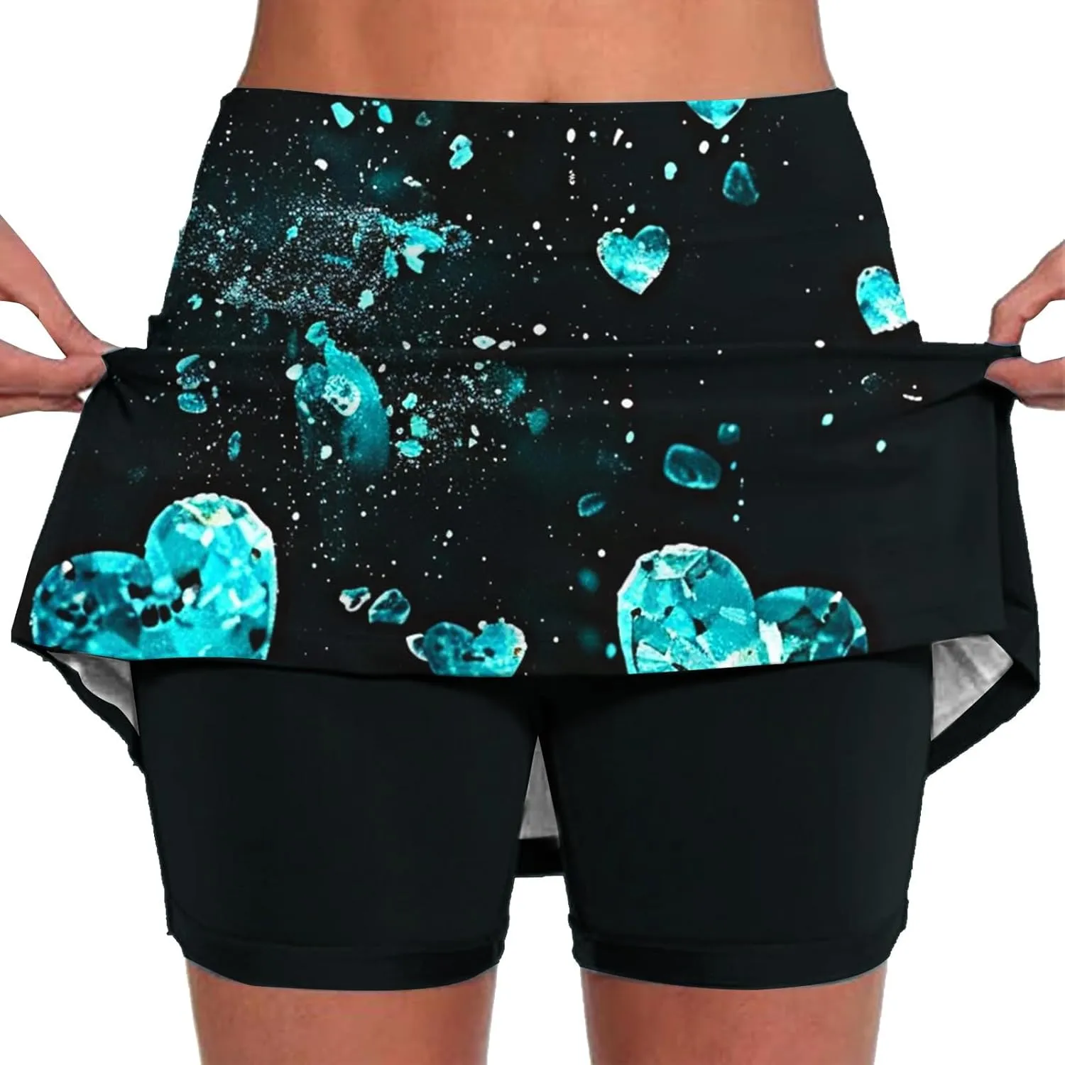 Skorts for Woman High Waisted Athletic Shorts Tennis Golf Yoga Skirts with Built in Shorts Beach Vacation Outfits