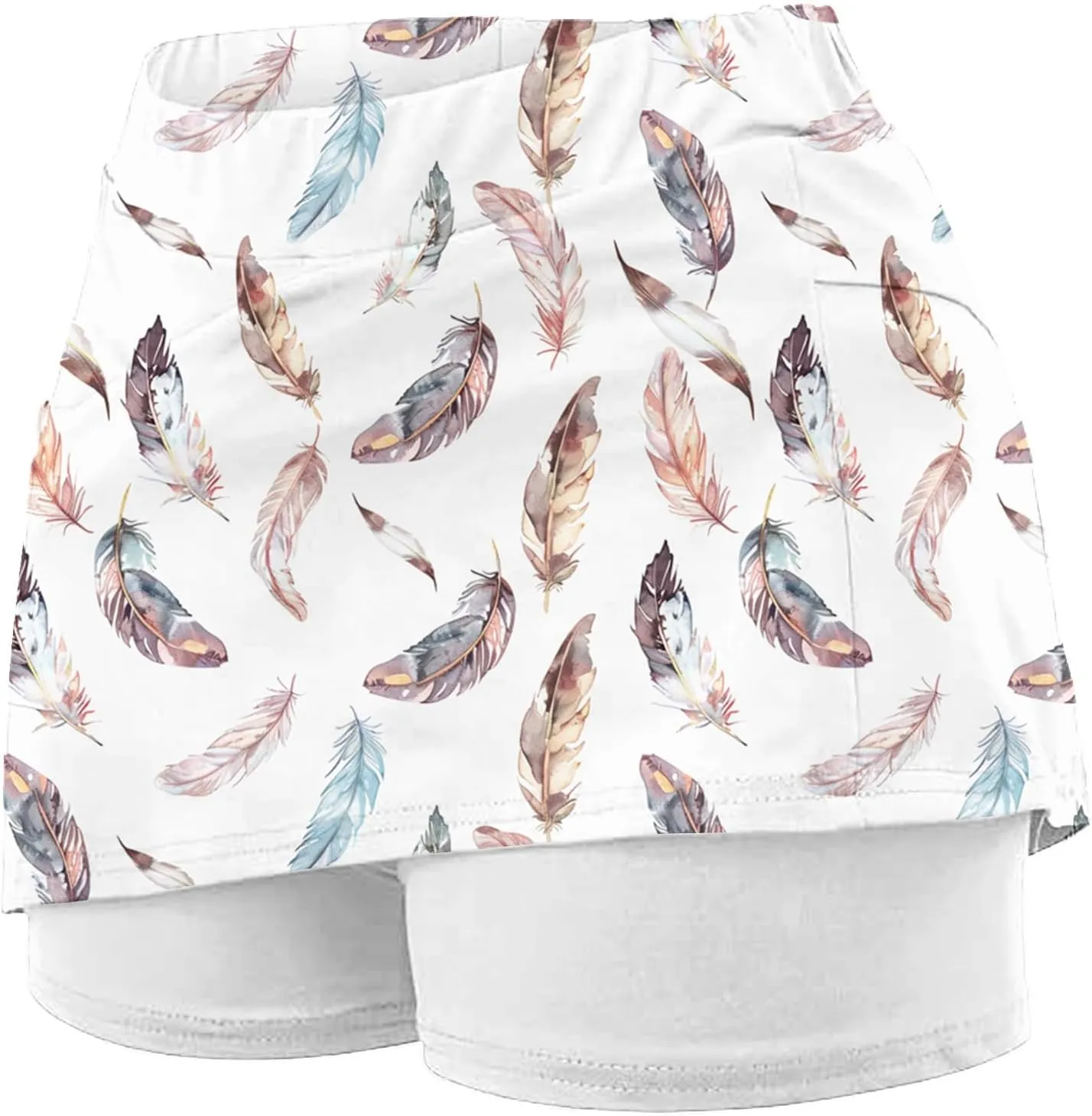 Skorts for Woman High Waisted Athletic Shorts Tennis Golf Yoga Skirts with Built in Shorts Beach Vacation Outfits