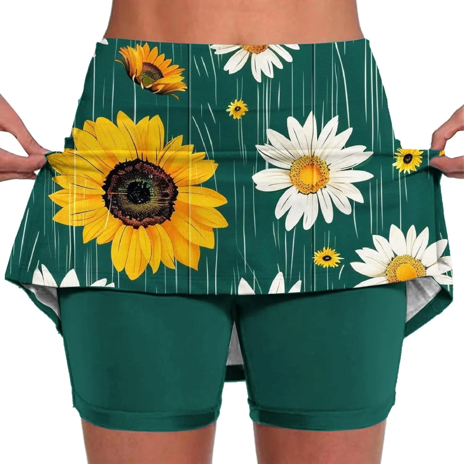 Skorts for Woman High Waisted Athletic Shorts Tennis Golf Yoga Skirts with Built in Shorts Beach Vacation Outfits