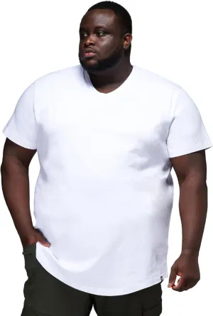 STRONGSIZE V-Neck T-Shirts for Men  Big and Tall Mens Stretch T Shirt