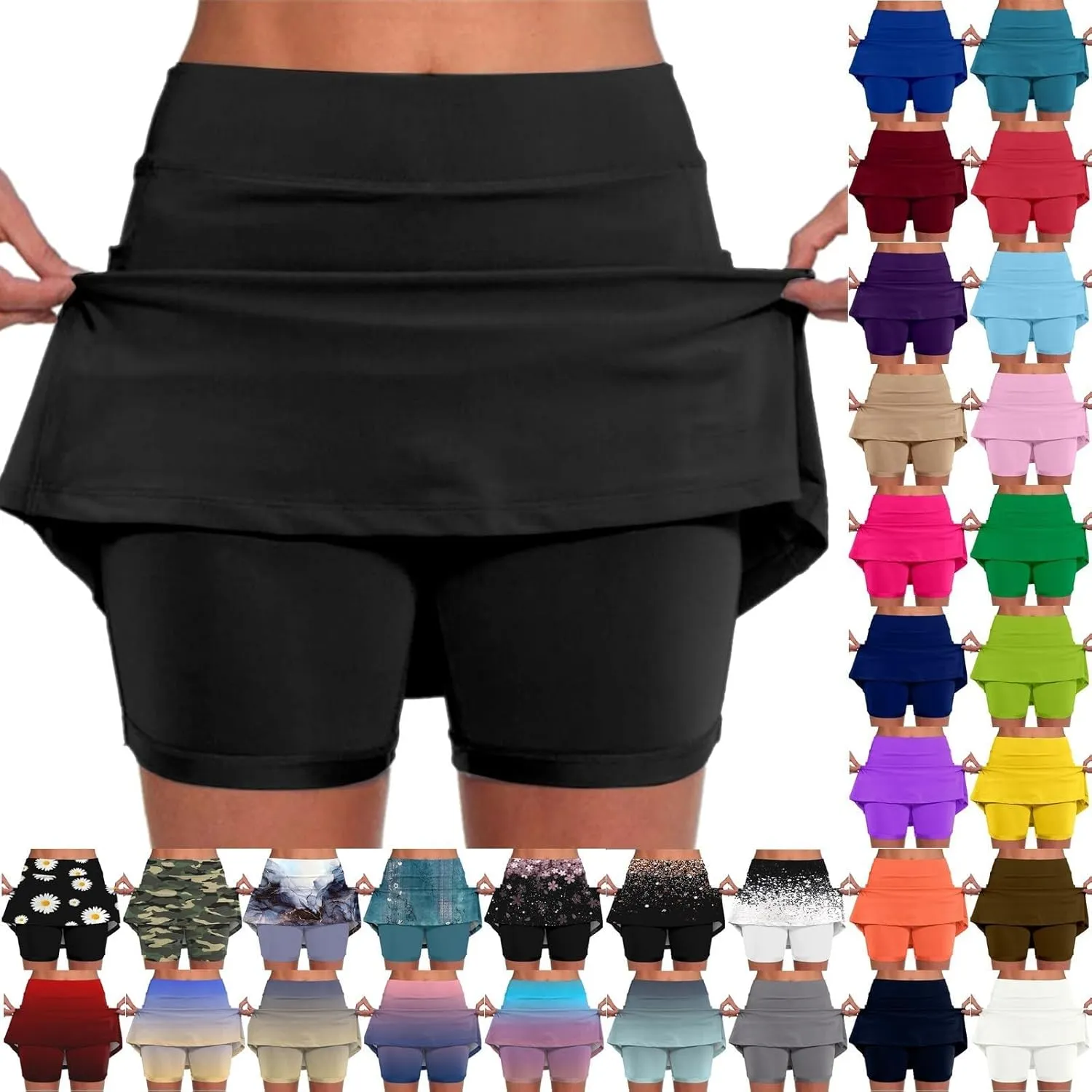 Summer Skirts for Women 2024 Athletic Shorts for Women with Pockets and Liner Pink Dress with Pockets