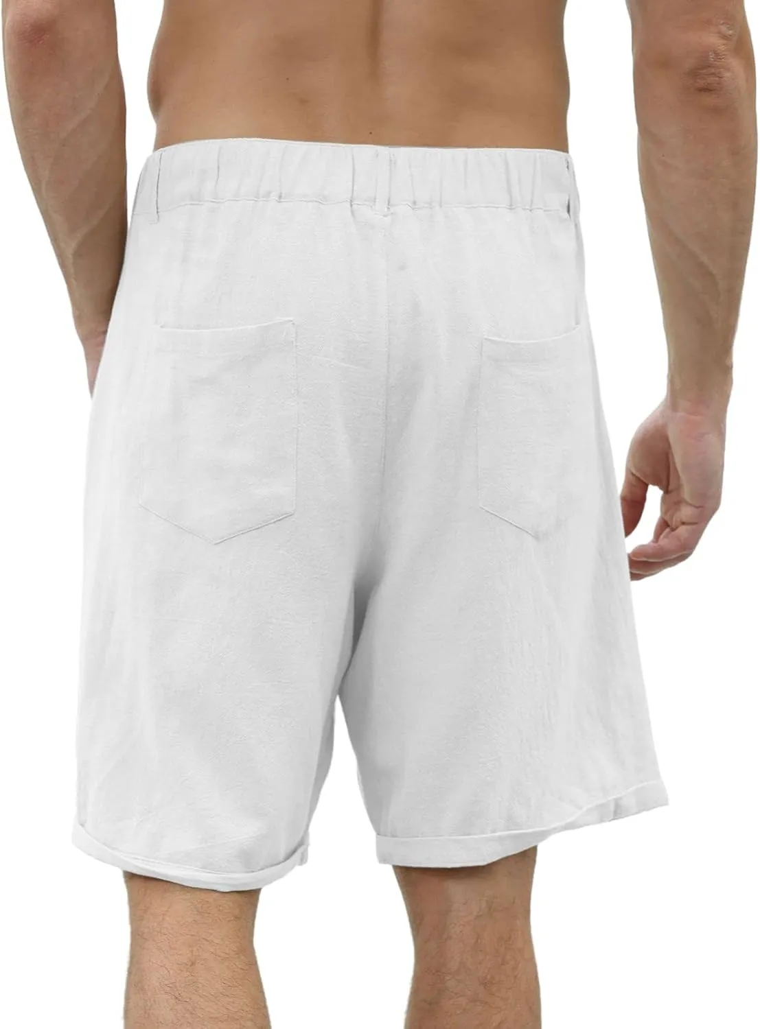SUWBMHWE Mens Dress Shorts Casual Summer Pleated Front Work Golf Chino Shorts Button Waist Lightweight Beach Vacation Outfits