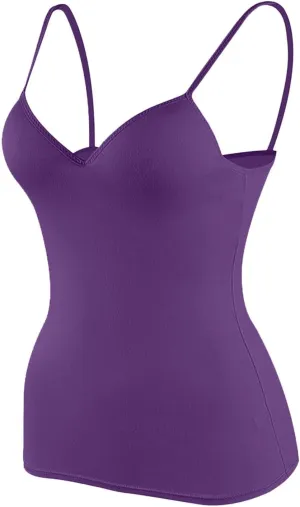 Tank Top with Built in Bra for Women Sports Cami Shirts 2025 Spring Summer Workout Camisoles Sleeveless Under Clothes