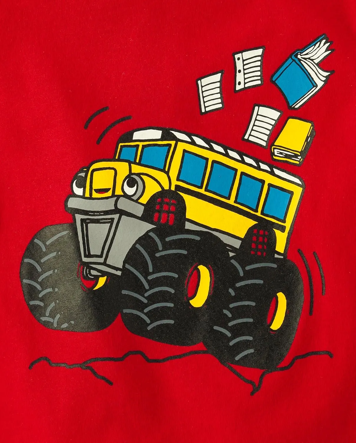 The Children's Place Baby and Toddler Boys' School Days Short Sleeve Graphic T-Shirts, Multipack