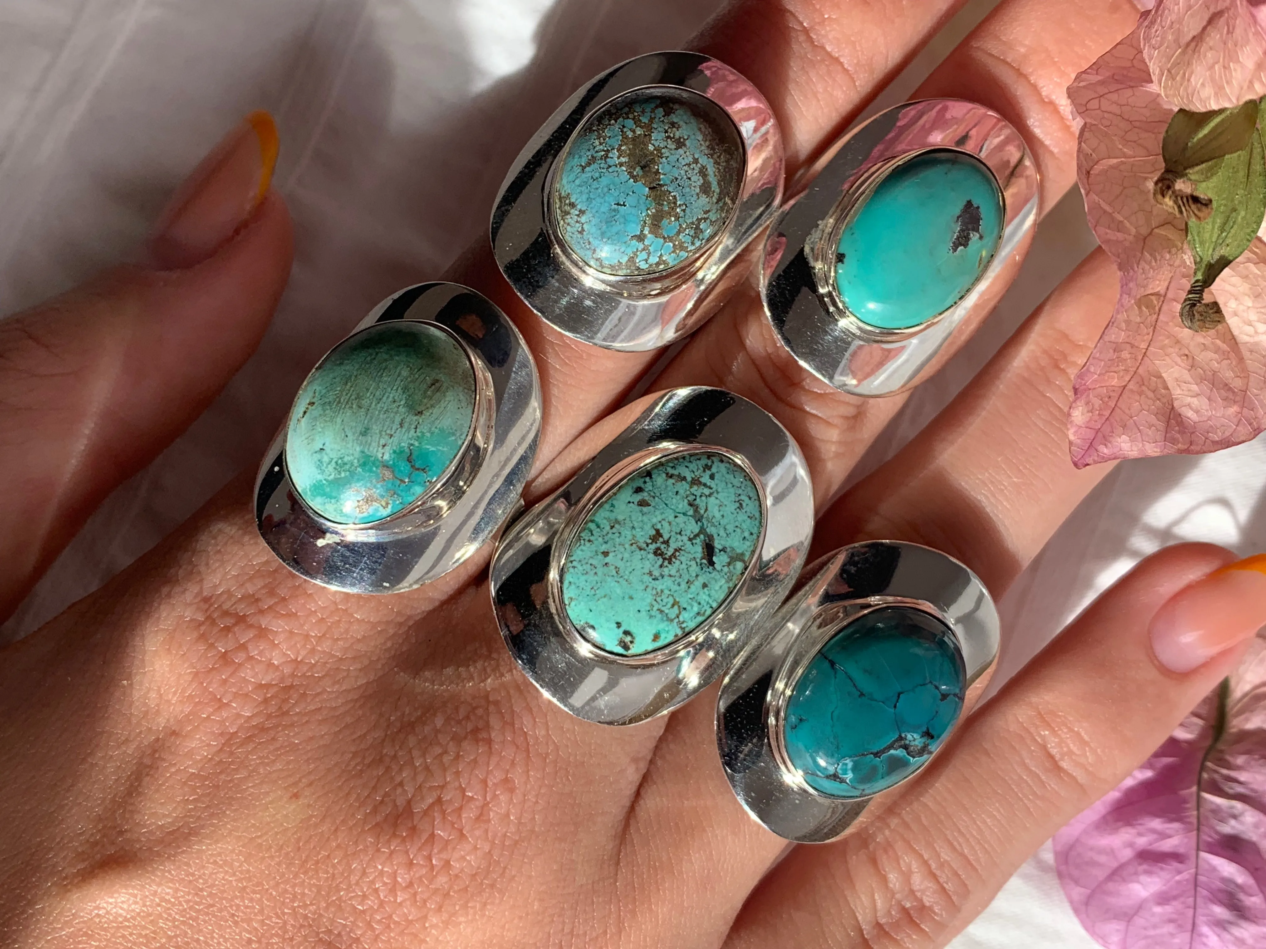 Tibetan Turquoise Dinah Ring - Oval