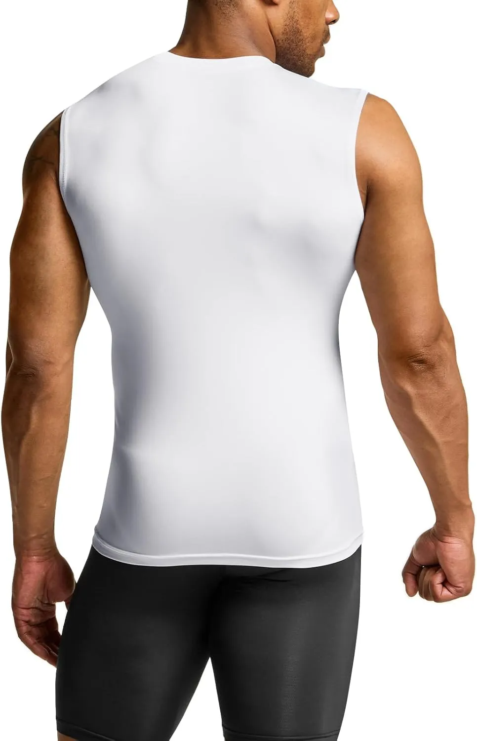 TSLA Men's Sleeveless Workout Shirts, Dry Fit Running Compression Cutoff Shirts, Athletic Training Tank Top