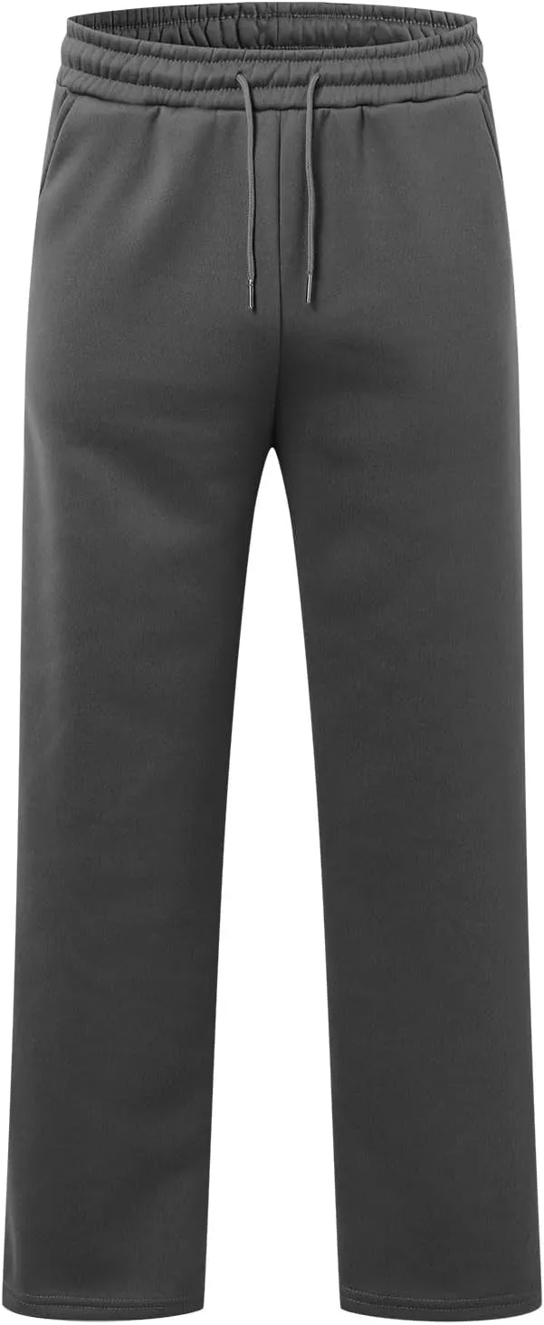 Two Piece Hoodie Sets For Men Fleece Warm Drawstring Pullover Shirts Long Sleeve Baggy Sweatpants Workout Jogger Sets
