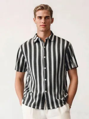 Vintage Striped Casual Shirt
