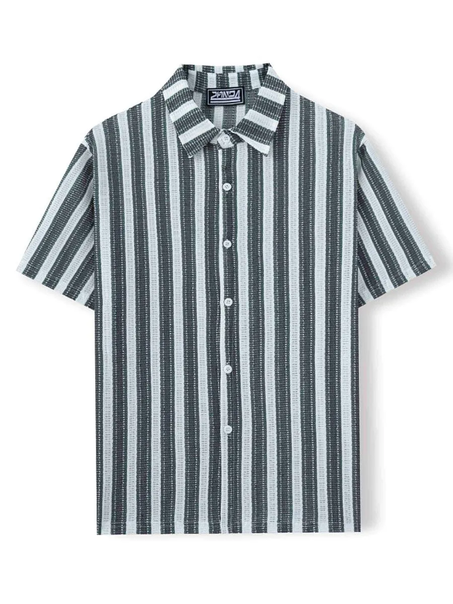 Vintage Striped Casual Shirt