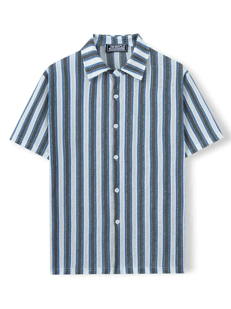 Vintage Striped Casual Shirt