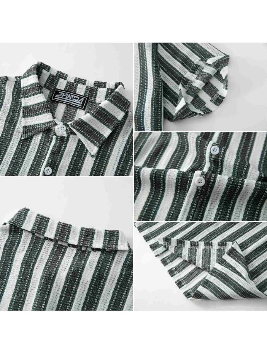 Vintage Striped Casual Shirt