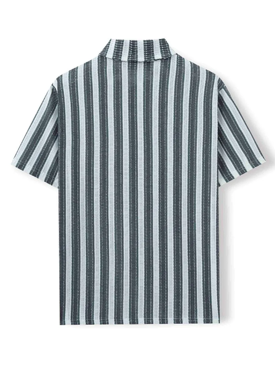 Vintage Striped Casual Shirt