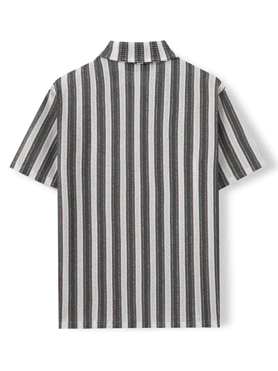Vintage Striped Casual Shirt