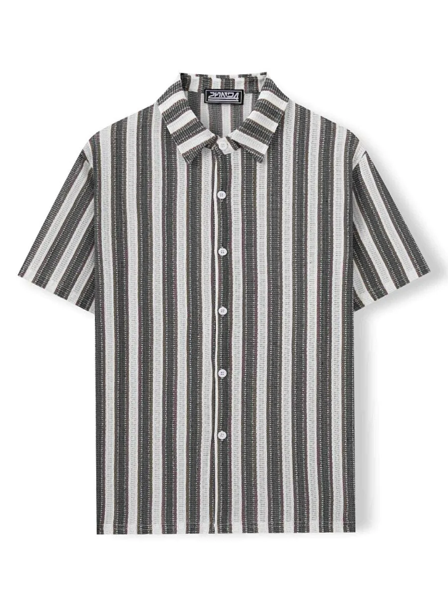 Vintage Striped Casual Shirt