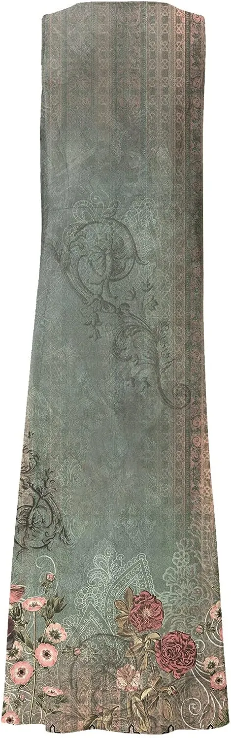 WANZZXCSL Women's Summer Cotton Linen Long Dress Sleeveless Trendy Flowy Dresses Plus Size Loose Comfy Dress with Pockets