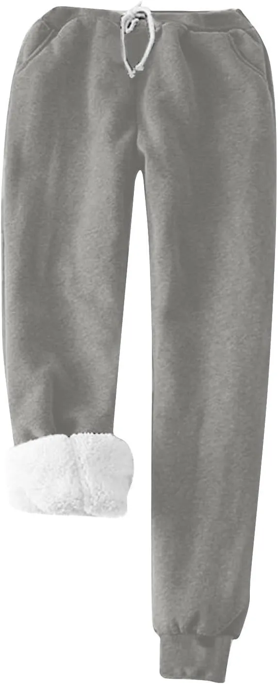 Women Sherpa Lined Sweatsuit Yes I'm Always Freezing Me 24:7 Print Sweatshirt and Sweatpant Winter Warm Pjs 2Pcs Set