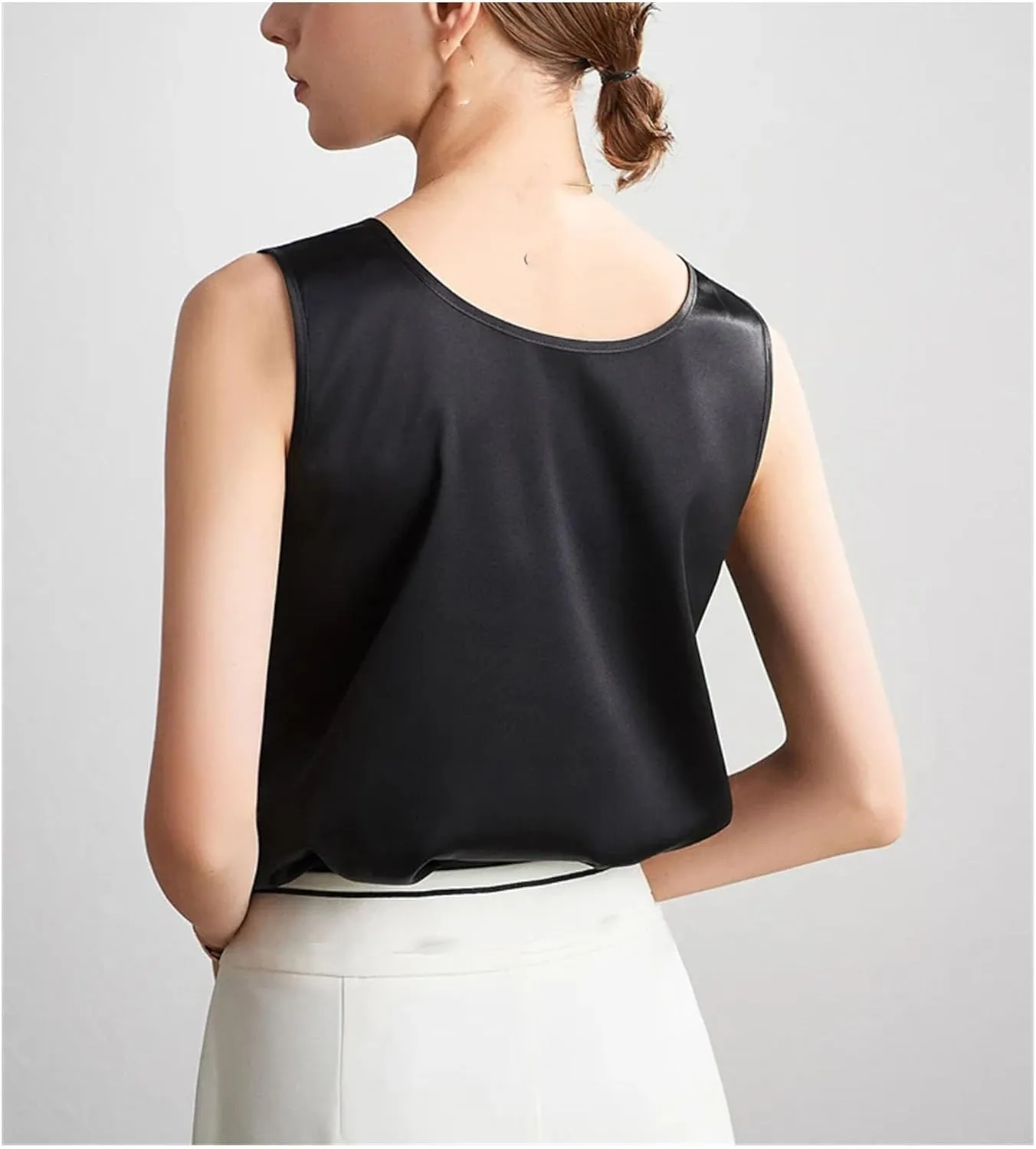 Women's Camisole Tank Tops Satin Tank Tops Basic Tank Shirt Silky Camisole