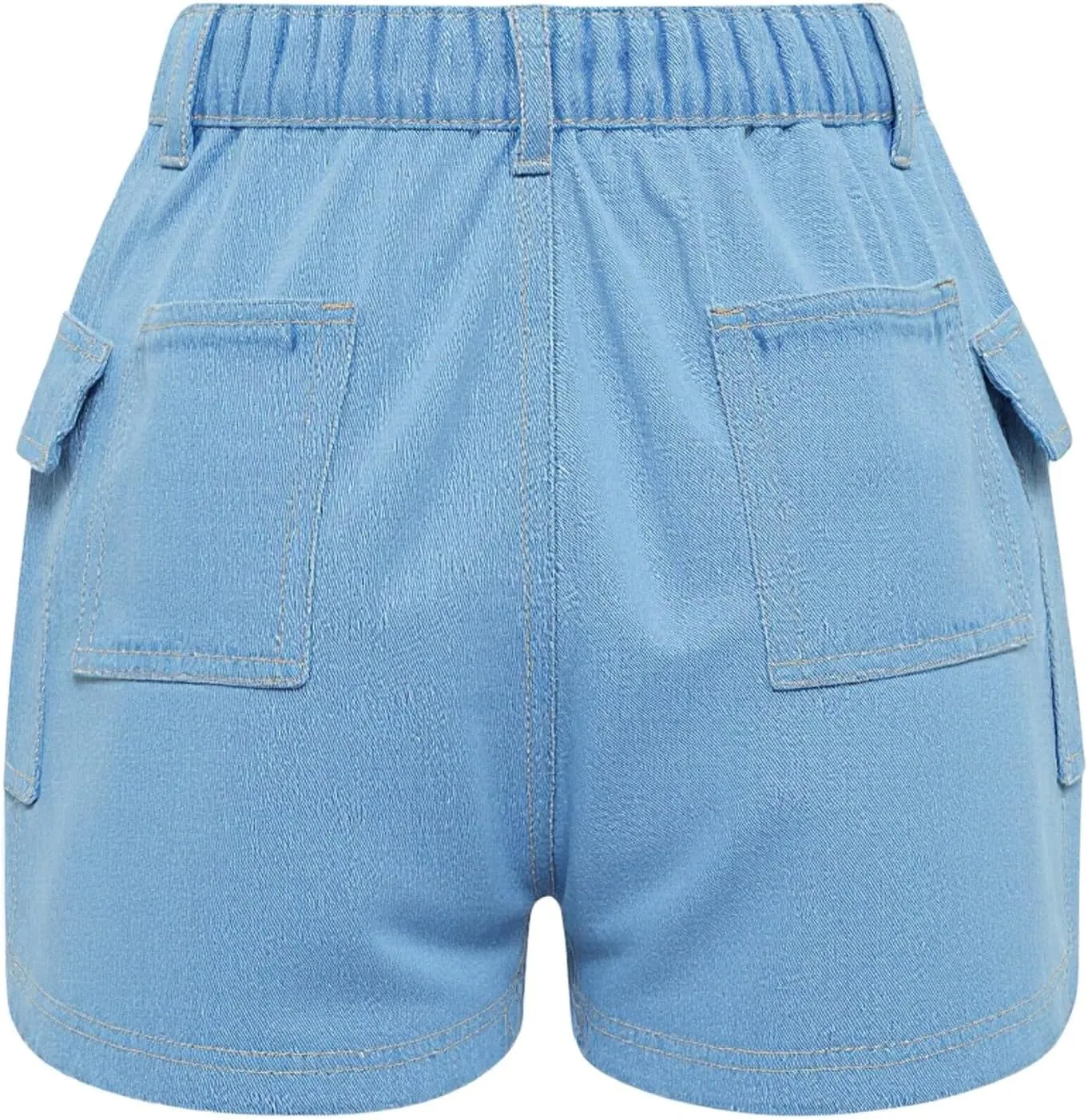 Womens Denim Shorts Baggy High Waisted Flowy Wide Leg Buttons Pleated Casual Summer Jean Shorts Trendy Ruffle Skorts