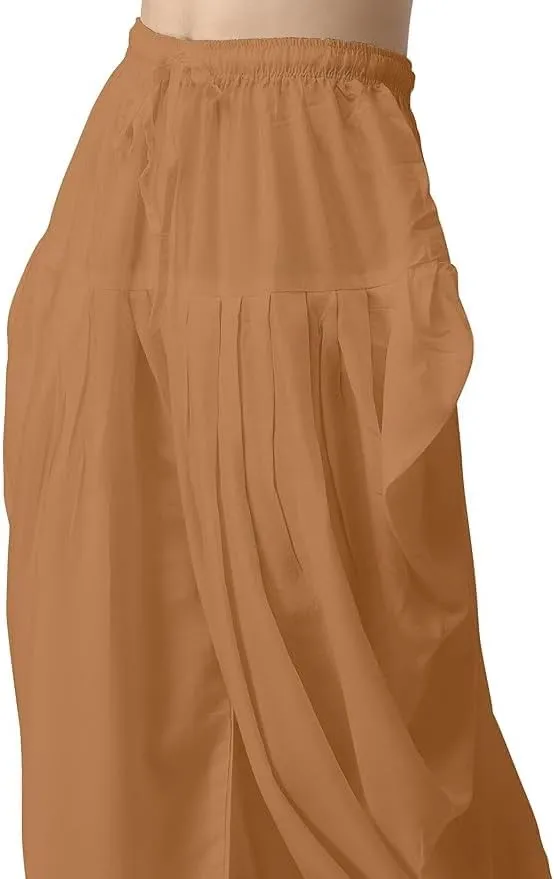 Women's Loose Fit Rayon Dhoti Pant for Women Patiala Slawar Bottom Wear Harem Pants, Waist Free Size (26 Inch to 38 Inch)