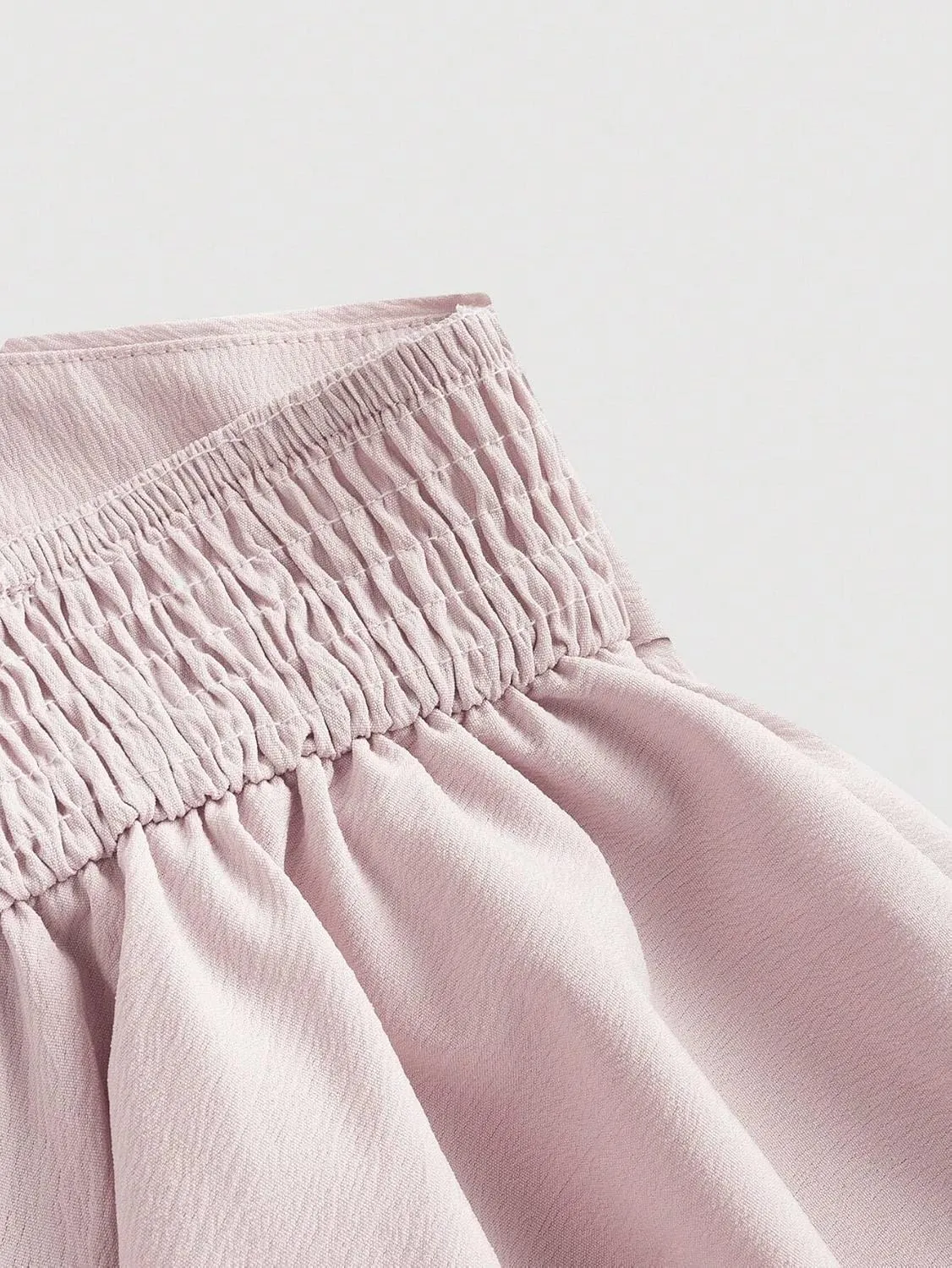 Women's Shirts Pleated Ruffle Trim Camisole Cropped Tops Fashion Camis Tank Tops