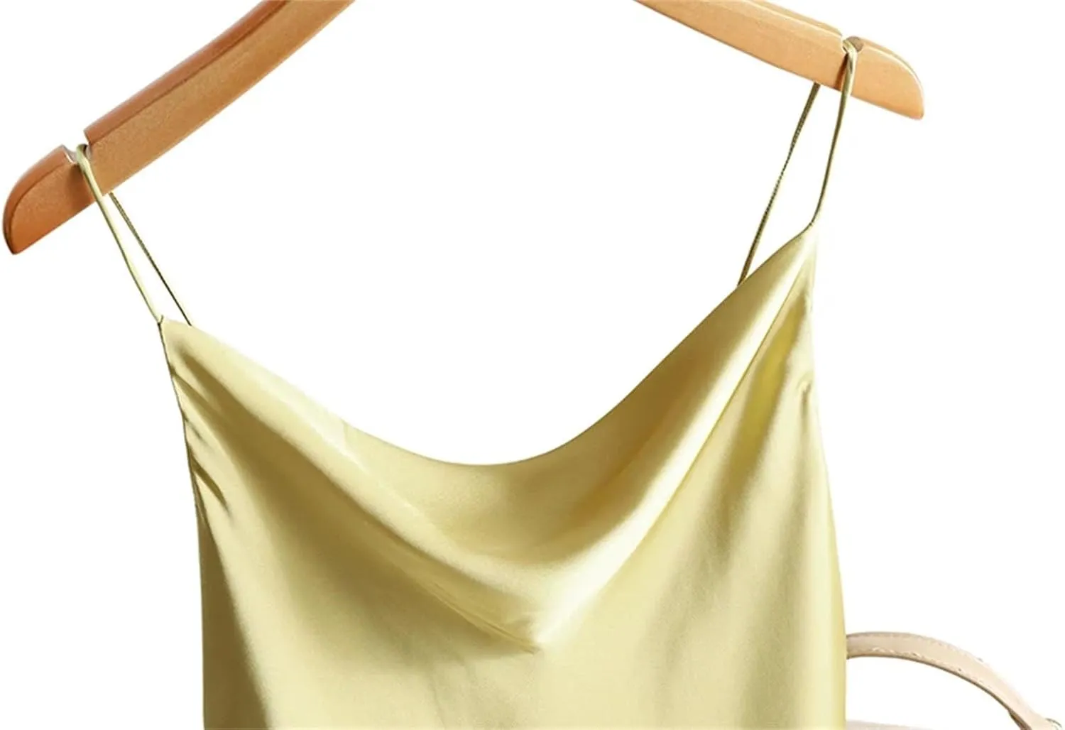 Women's Silk Satin Tank Tops for Women Trendy Summer Sexy Spaghetti Strap Sleeveless Camisole Camis Vest