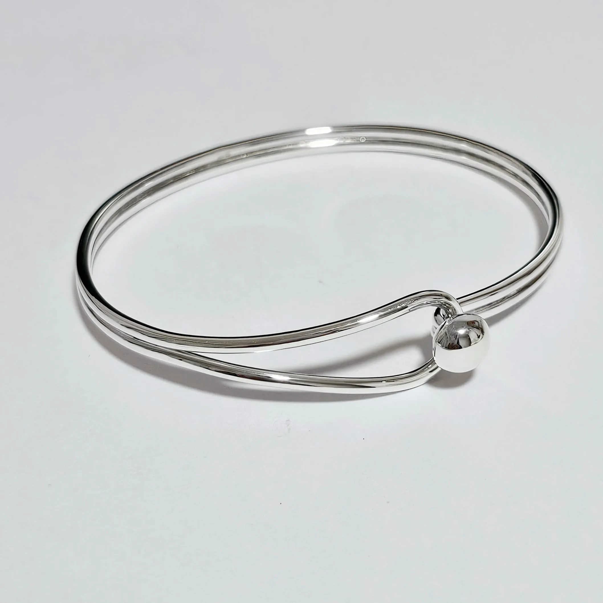 Women's Silver Bangle | Sterling Silver Plain Bangle