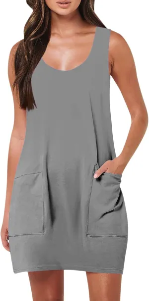 Women's Summer Dresses Casual Deep V Neck Sleeveless Floral Maxi Sundresses for Beach Vacation Sexy Flowy Wrap Dress