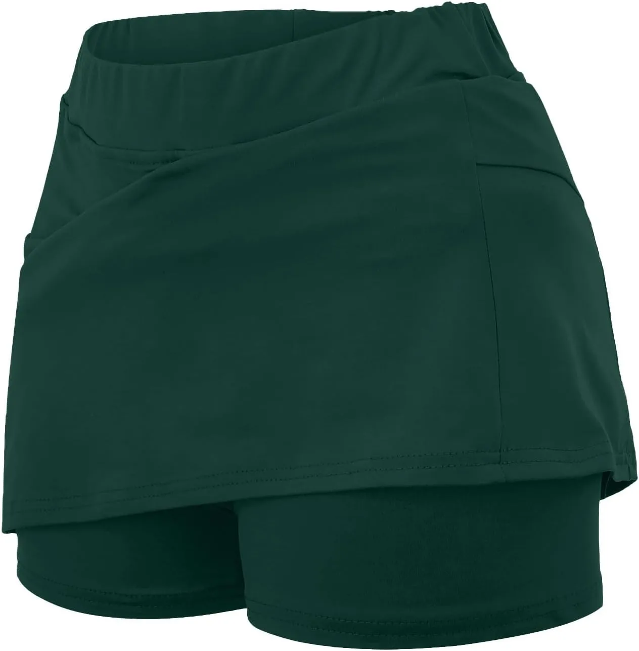 Women's Tennis Skirts Fashion Stretchy High Waist Golf Inner Shorts Sports Plus Size Solid Running Workout Athletic Skorts