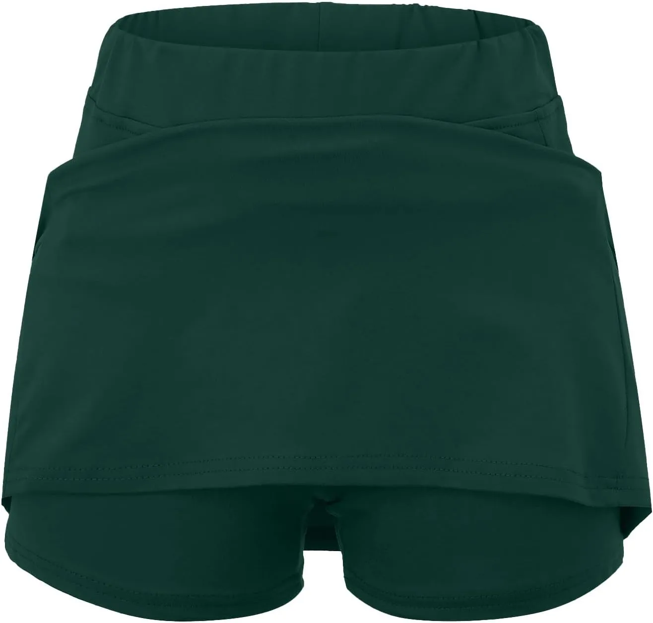 Women's Tennis Skirts Fashion Stretchy High Waist Golf Inner Shorts Sports Plus Size Solid Running Workout Athletic Skorts
