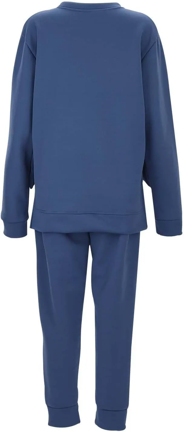 Women's Two Piece Outfits Set Long Sleeve Crewneck Workout Zip Up 2 Piece Fashion 2024 Trendy Pajamas Outfits