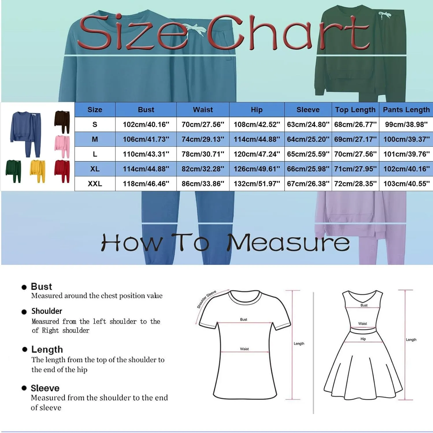 Women's Two Piece Outfits Set Long Sleeve Crewneck Workout Zip Up 2 Piece Fashion 2024 Trendy Pajamas Outfits